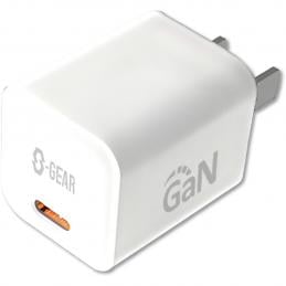 SKI - สกี จำหน่ายสินค้าหลากหลาย และคุณภาพดี | S-GEAR Mobile ADT-AD004-30W หัวชาร์จ USB-C 1 พอร์ท 30W Fast Charge สีขาว